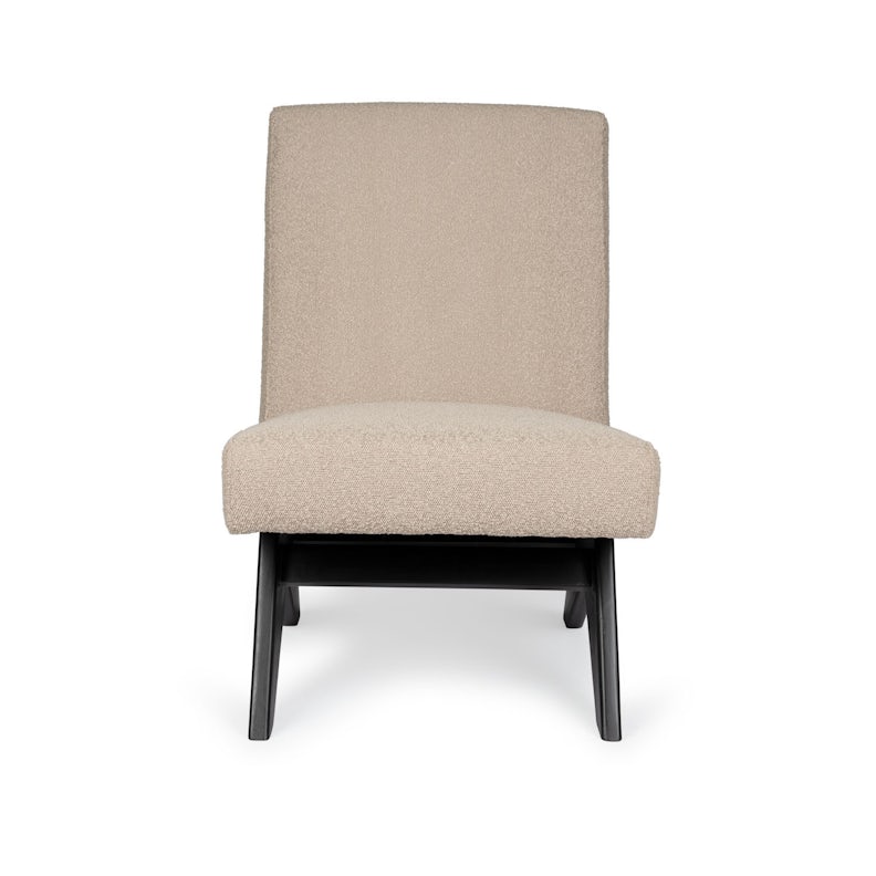Easy Lounge Armless Sofa - Bouclé taupe - Musta runko