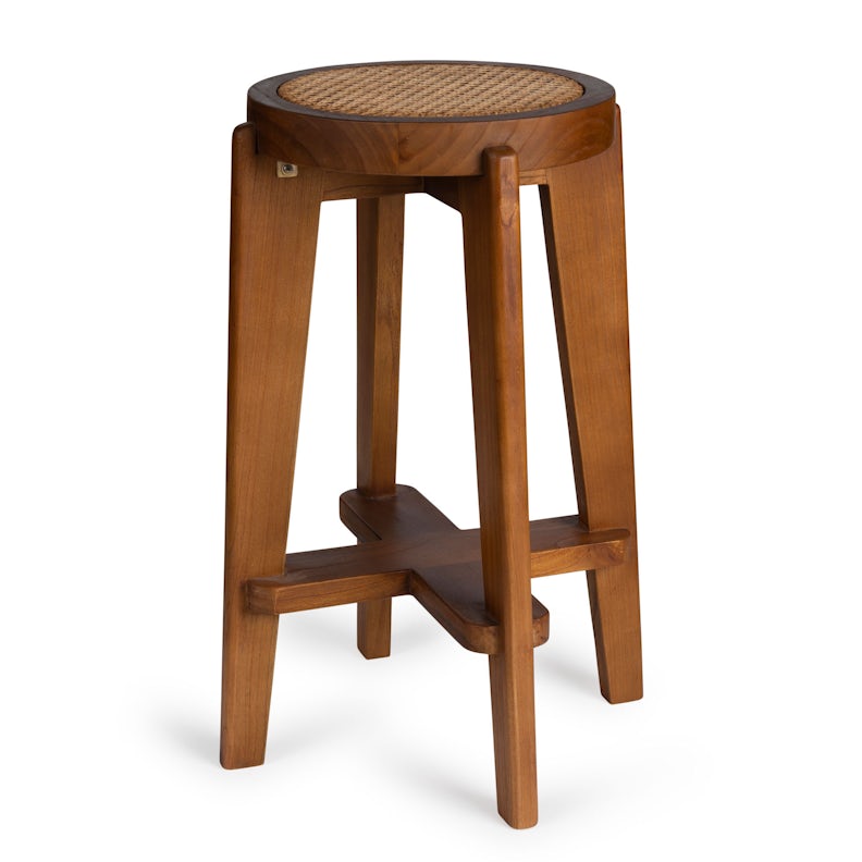 Bar Stool Cane DT.W.19. - Mørkebrun