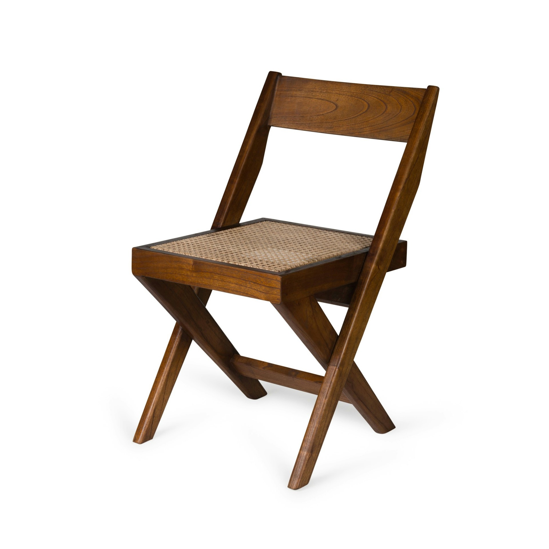 library chair darkened teak